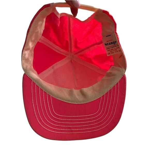 Vintage 90s MGD Racing Team Rusty Wallace Autographed Snap Back Hat Pink Nascar - Picture 7 of 7